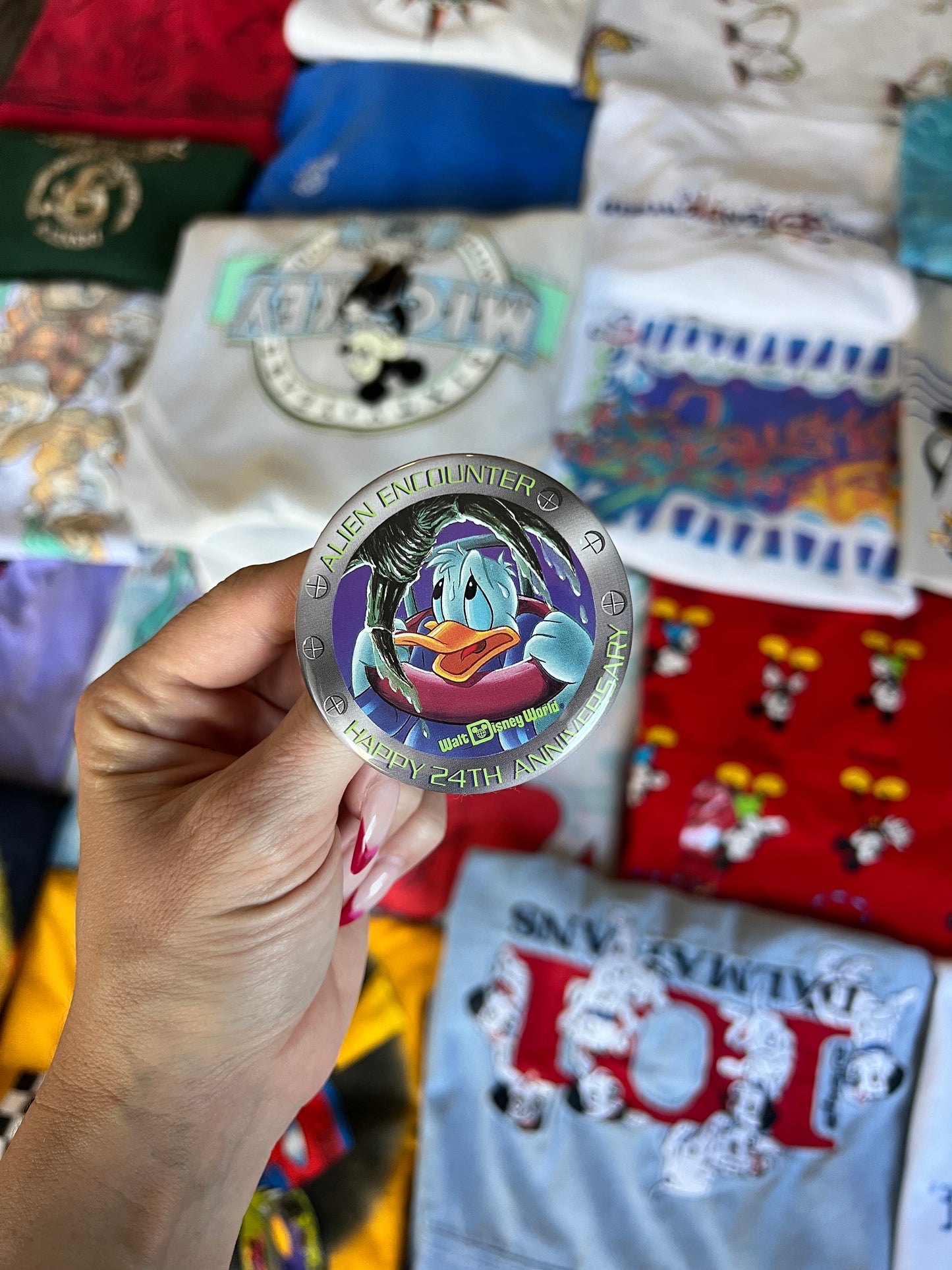 53 -Alien Encounter Happy 24th Anniversary Donald Button