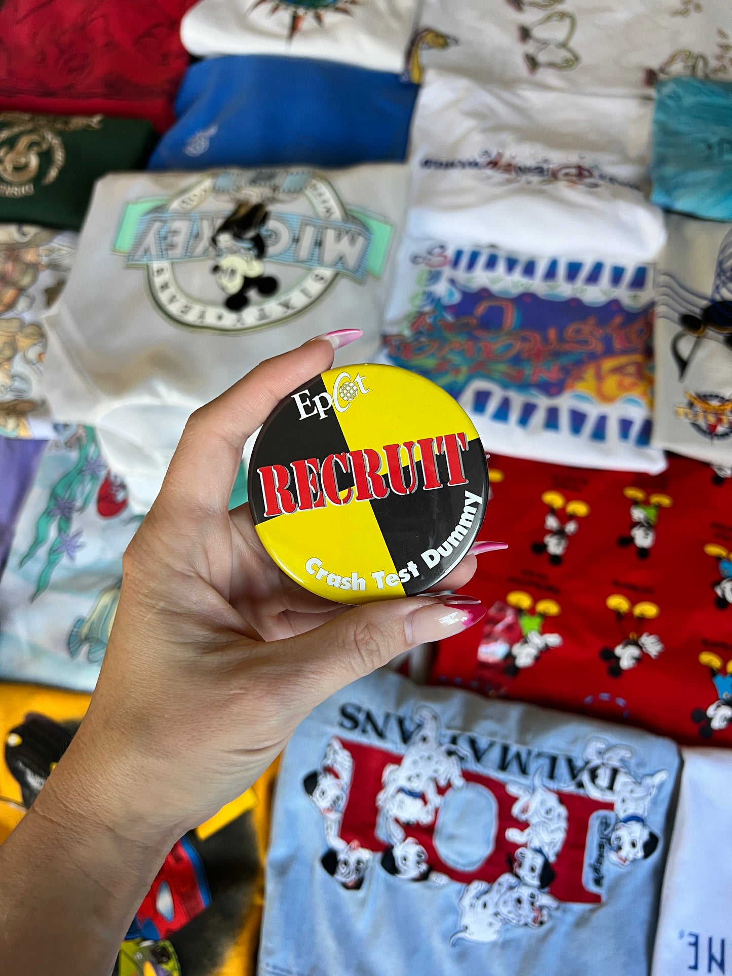 57 - EPCOT Crash Test Dummy Recruit Button