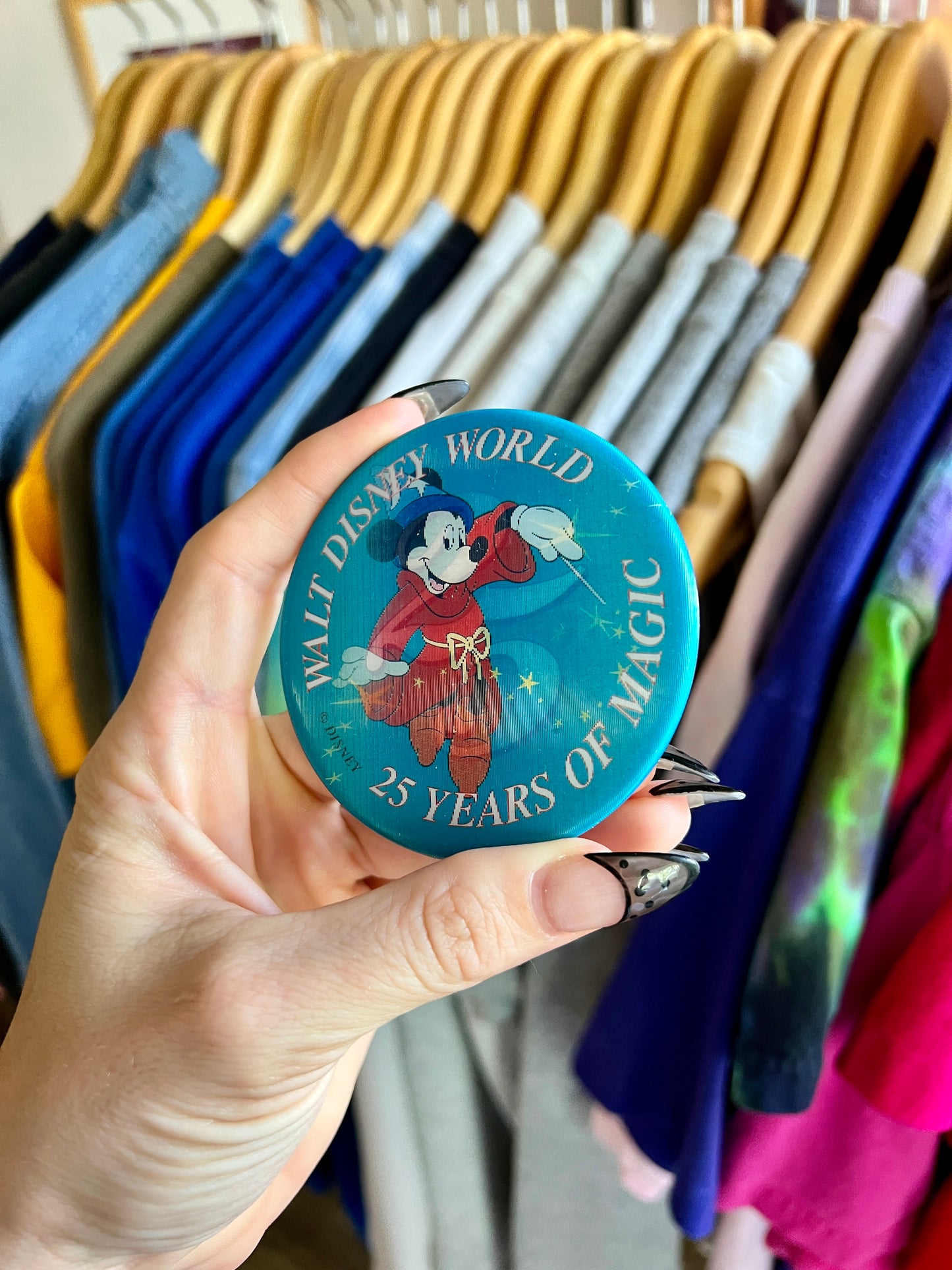 296 -Teal WDW Sorcerer Mickey Shift Button