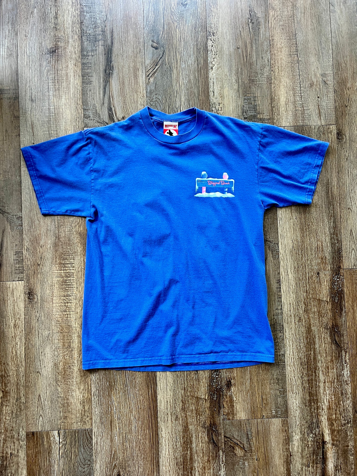 132 -Blue Blizzard Beach Signage Tee - M