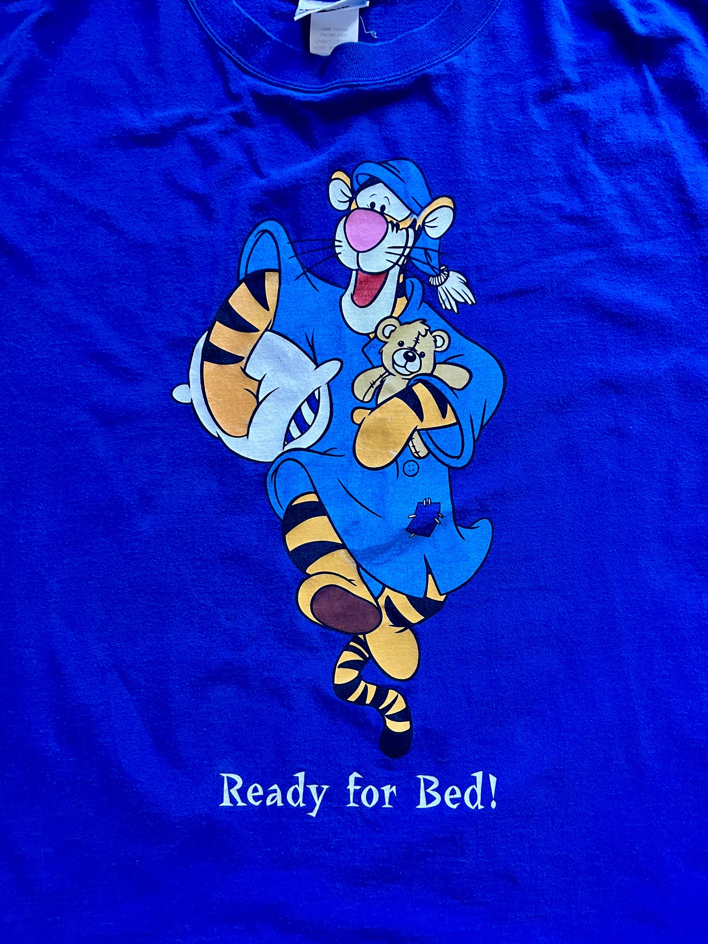 570 -Royal Blue Tigger Ready for Bed Sleep Shirt - OSFA