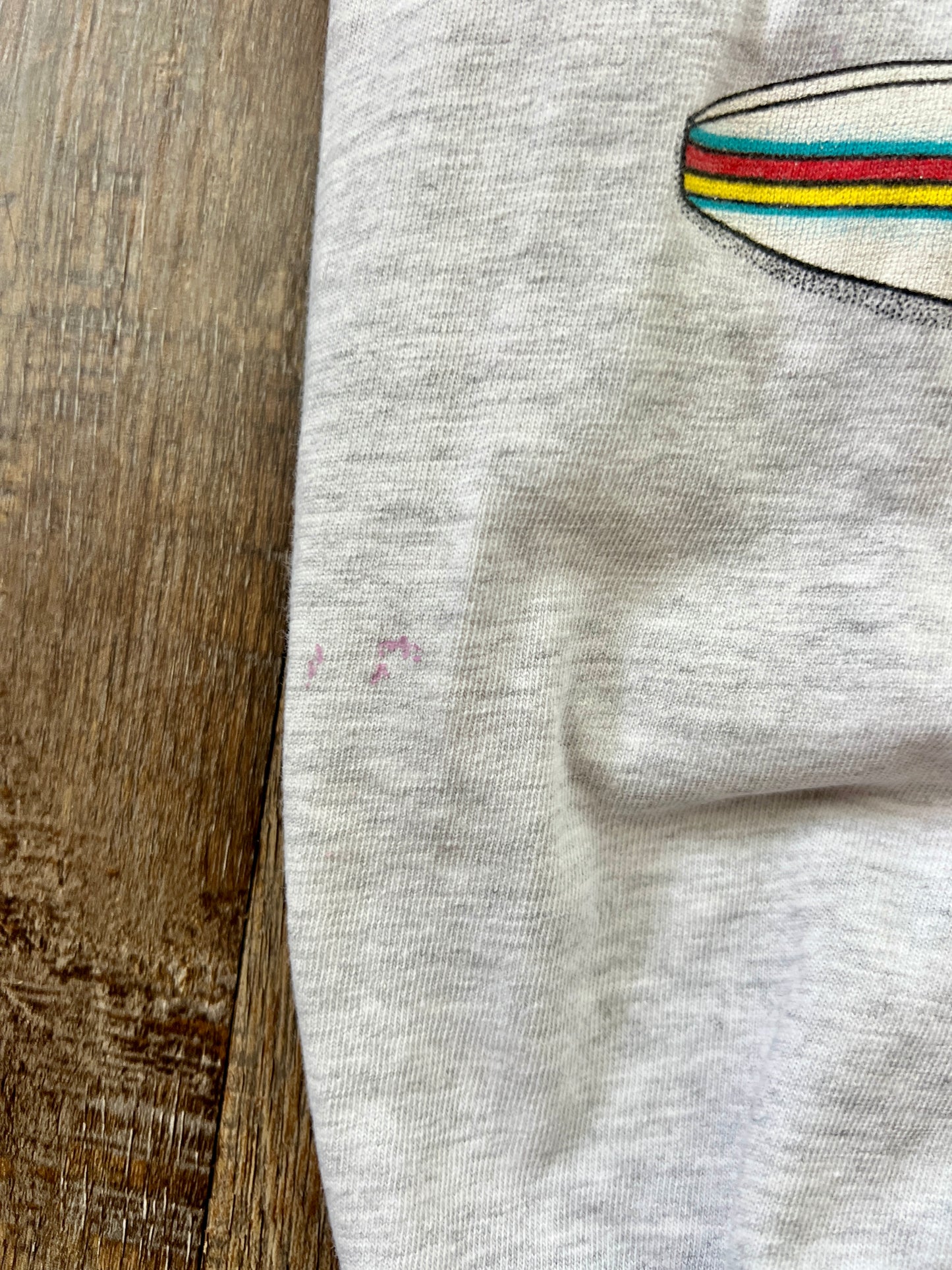 103 -Grey Longsleeve Typhoon Lagoon Gator / Surfboards Tee