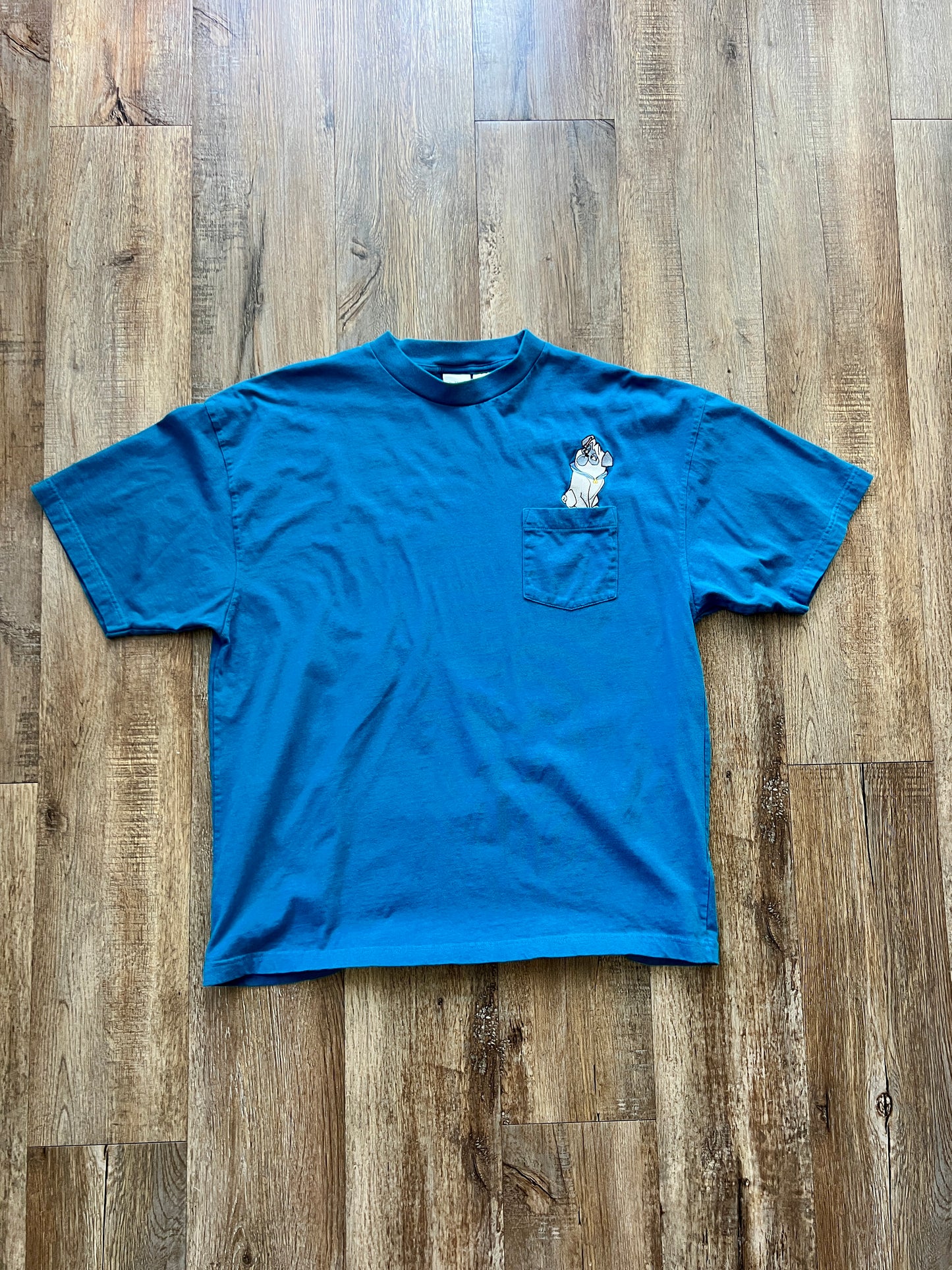185 -Teal Embroidered Percy Pocket Tee - 2X