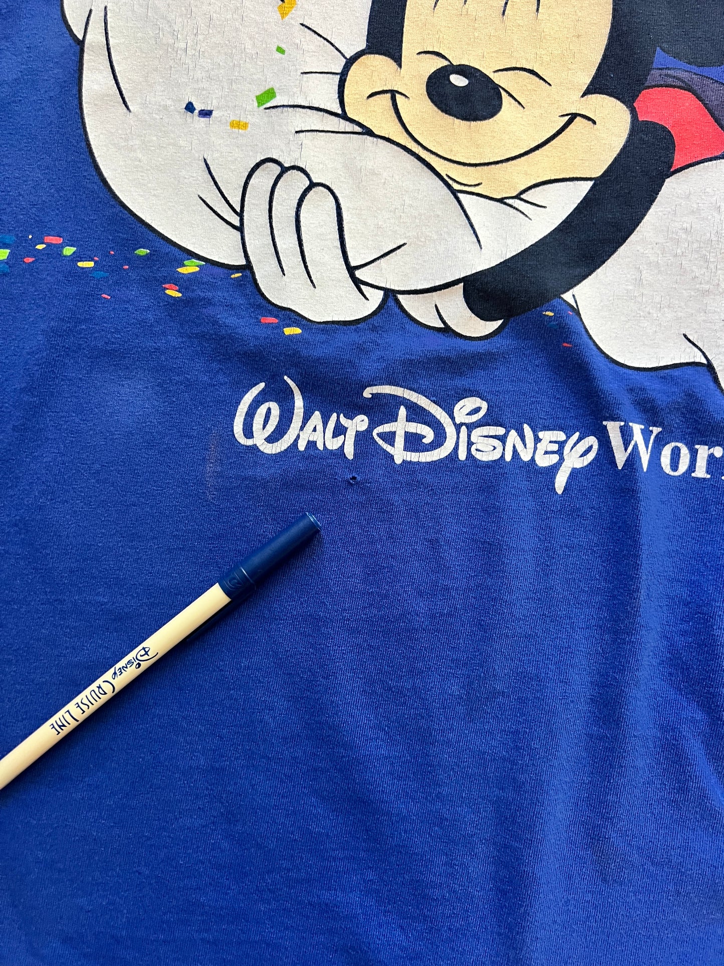 672 -Blue Mickey Dreaming WDW Parks Tee - 2X