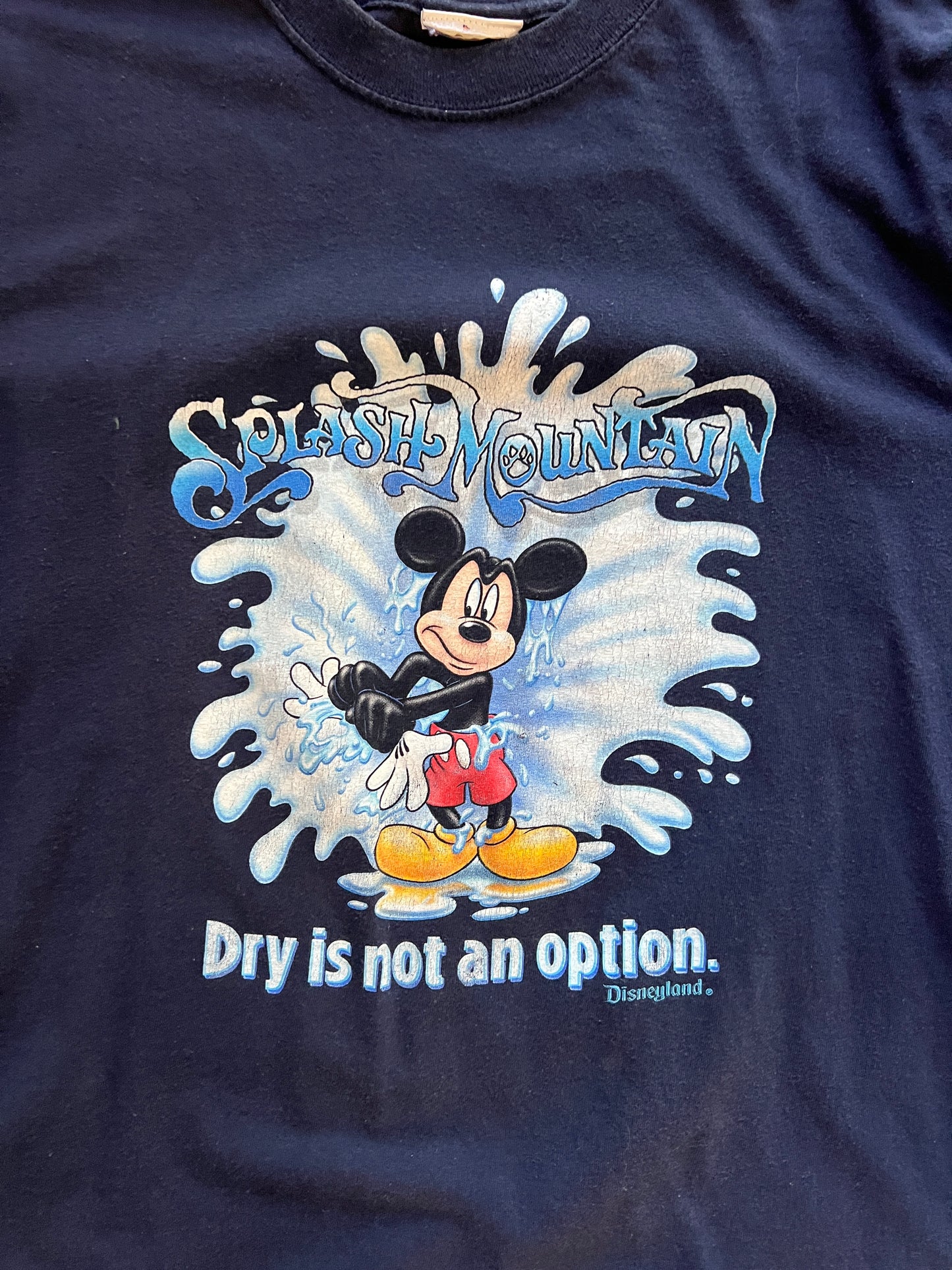 674 -Navy Splash Mountain Dry is Not an Option Tee