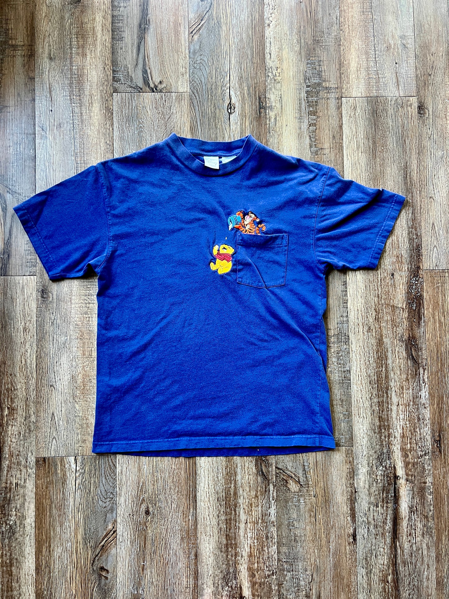 249 -Navy Tigger Feeding WTP Honey Emroidered Pocket Tee