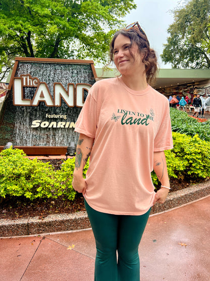 Listen to the Land Tee PEACHY