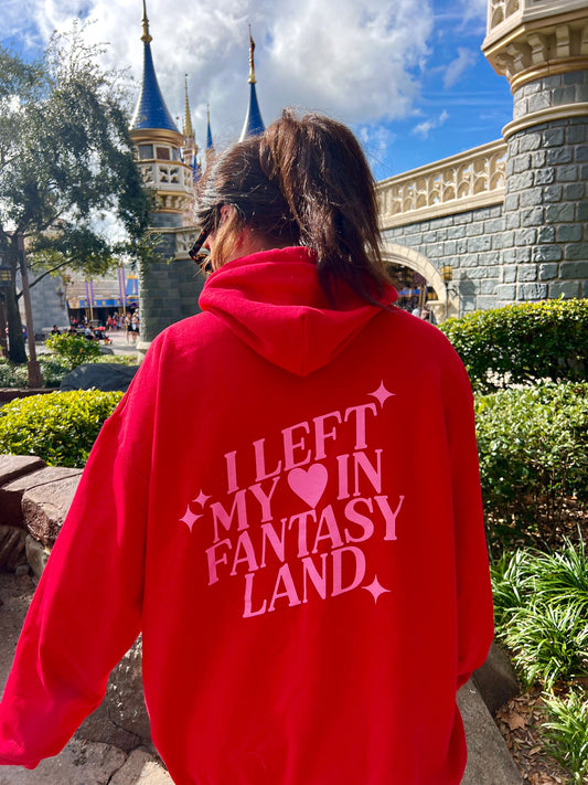 I Left My ♥️ In Fantasyland Hoodie RED