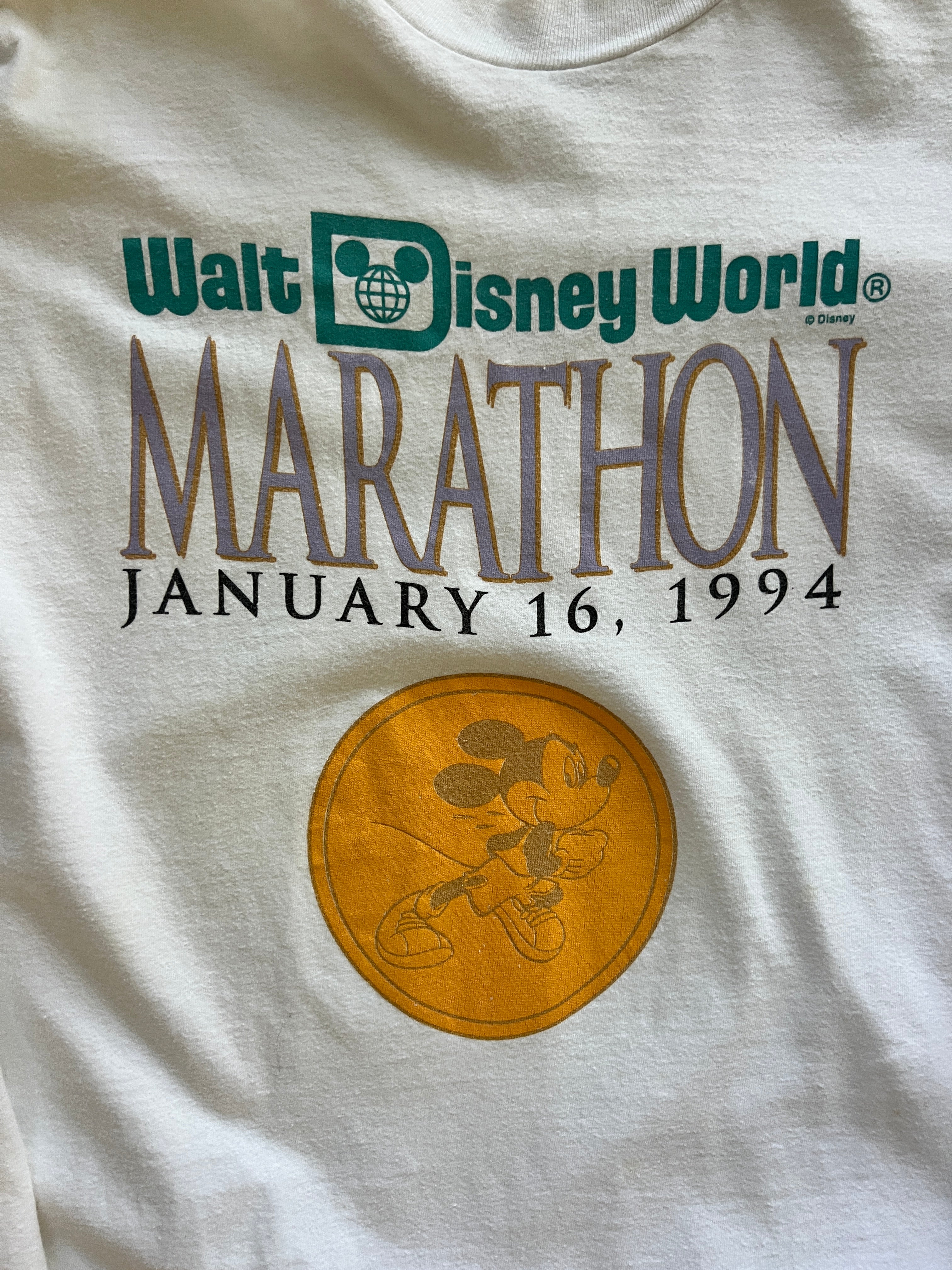 1247 -White 1994 WDW Marathon Staff Shirt - L