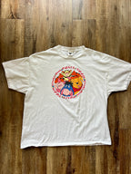 232 -White Funny Face Pooh Piglet Eeyore Tigger Circle Tee -2X