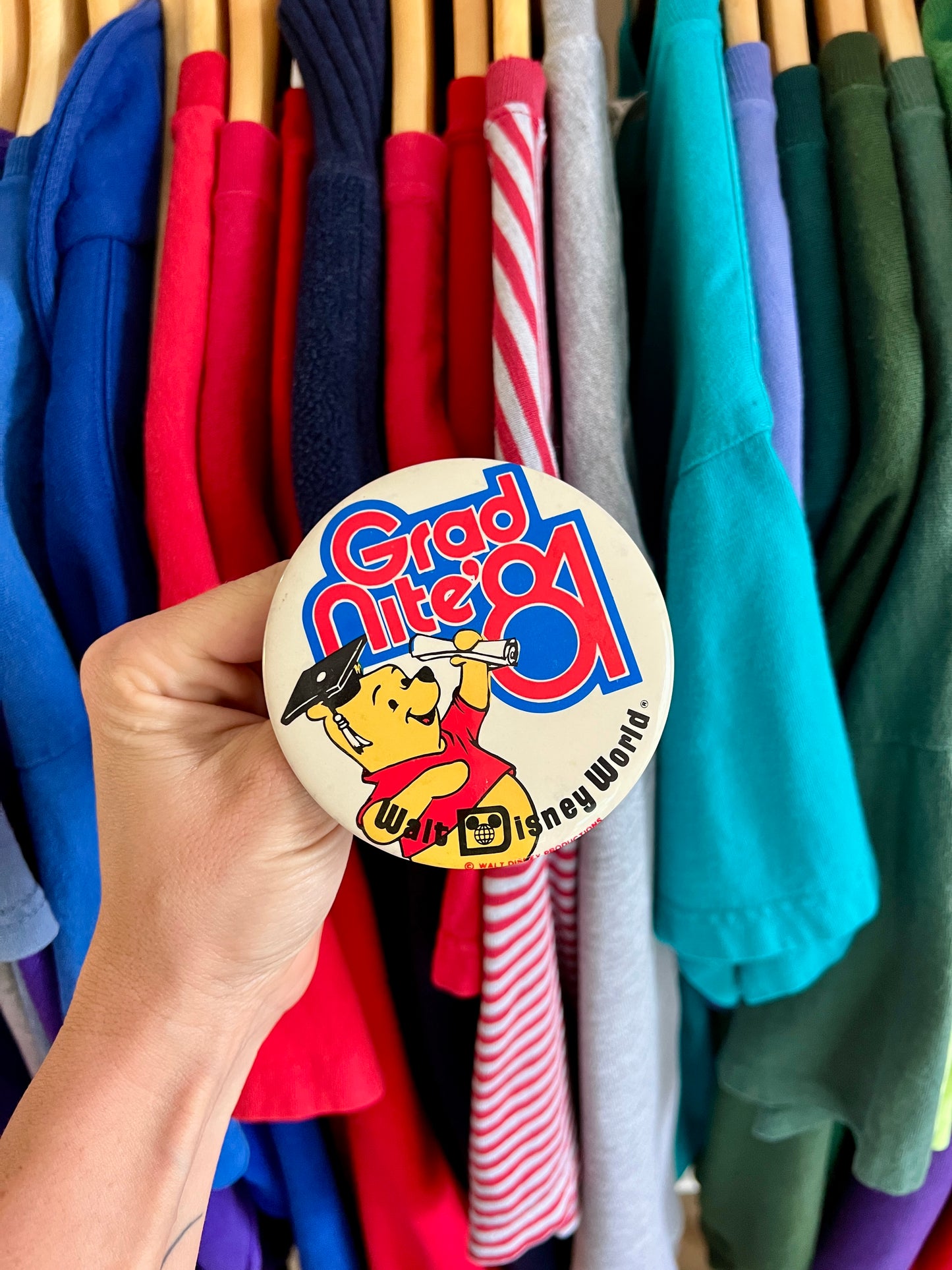 242 -White XL WTP Grad Nite 81 Button