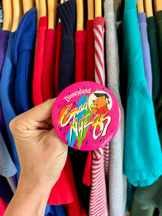 241 -Pink Disneyland WTP Grad Nite 85 Button