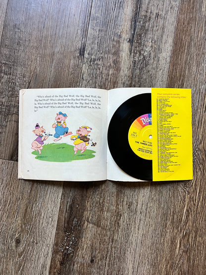 760 -The Three Little Pigs Vinyl Record 45