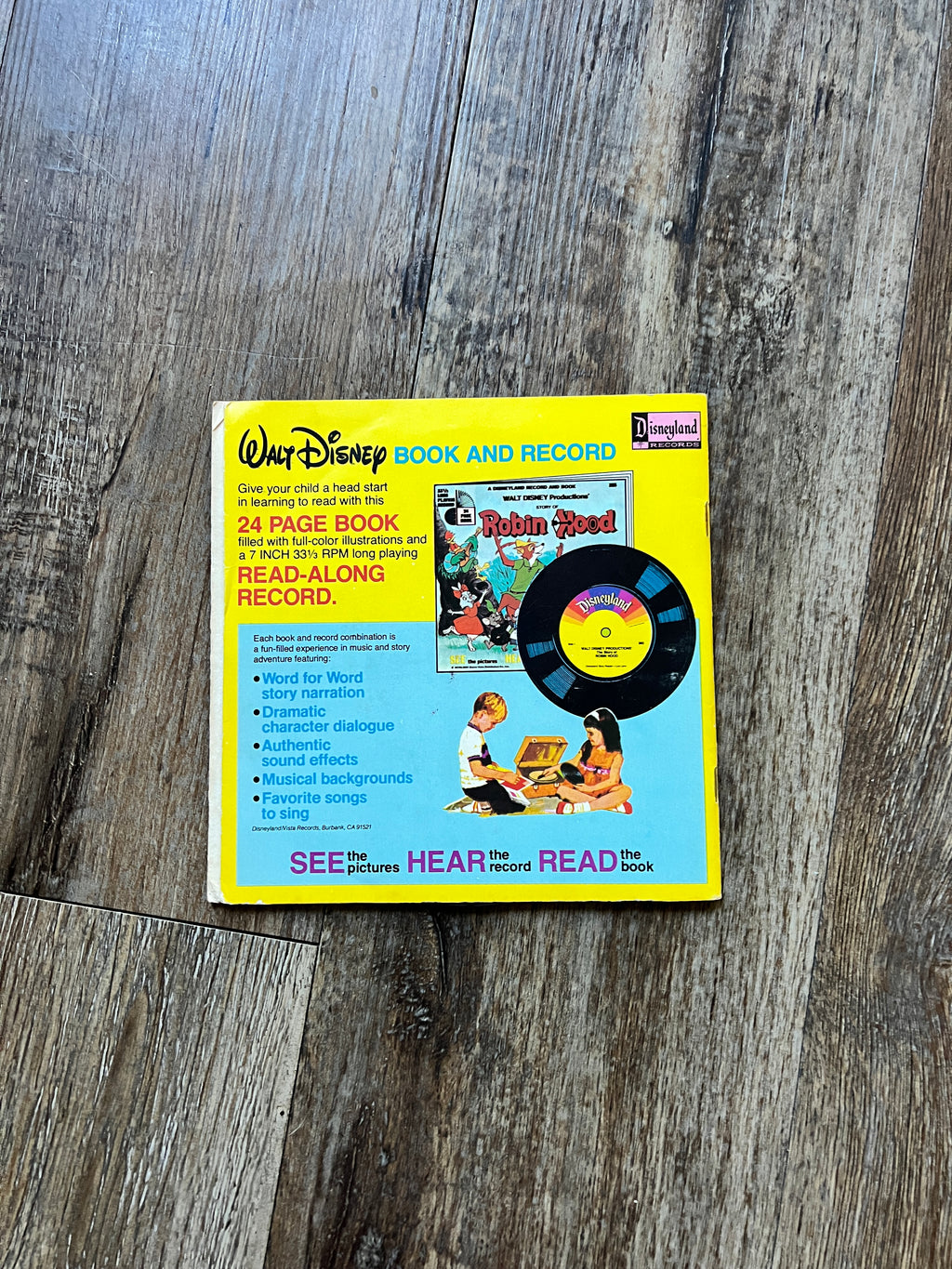 760 -The Three Little Pigs Vinyl Record 45