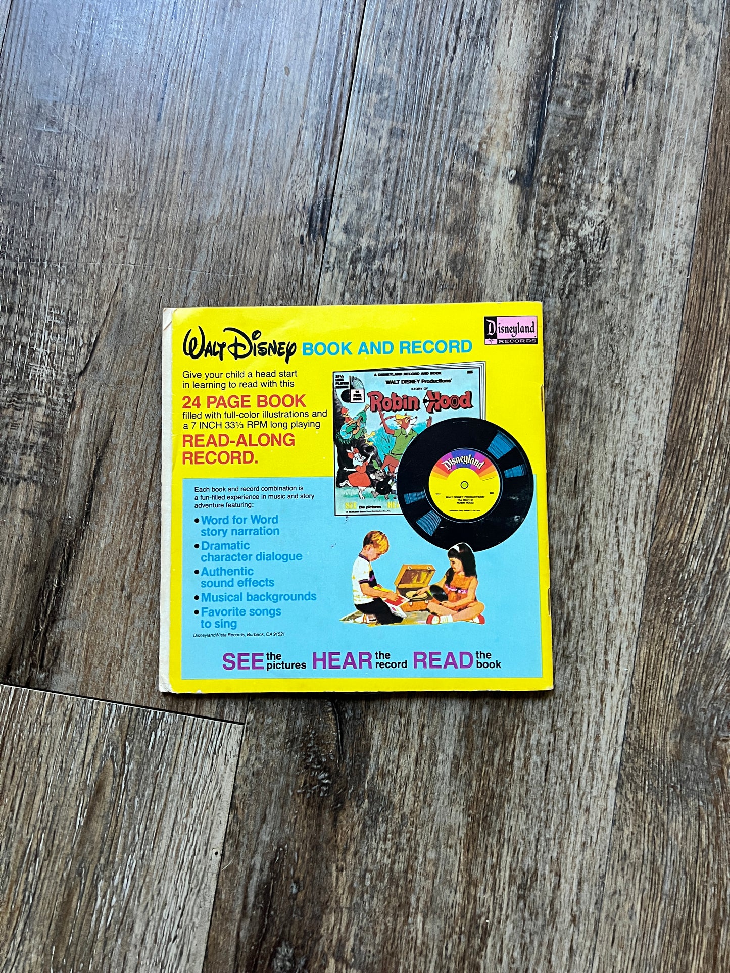 760 -The Three Little Pigs Vinyl Record 45