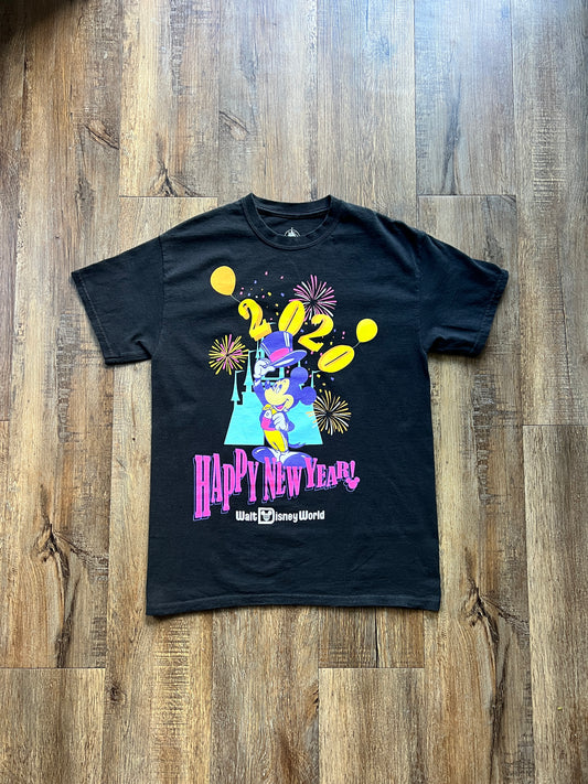 47 - Black WDW Happy New Year 2020 Shirt SZ M