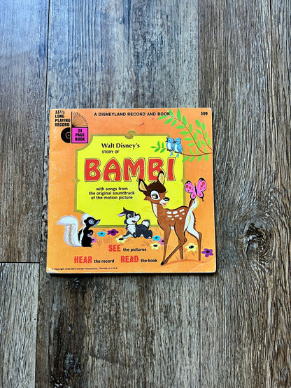 754 -The Story of Bambi Vinyl Record 45