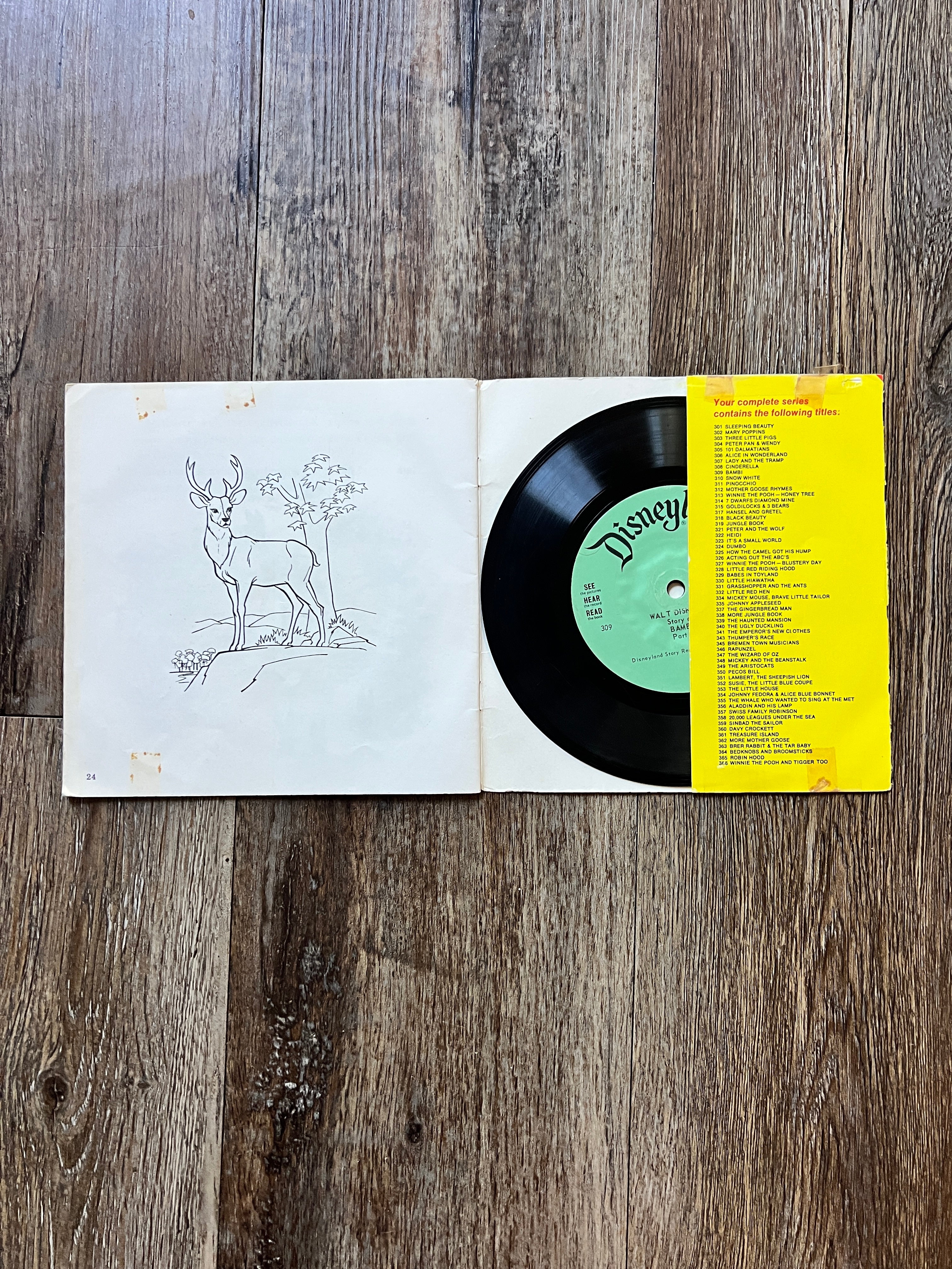 754 -The Story of Bambi Vinyl Record 45