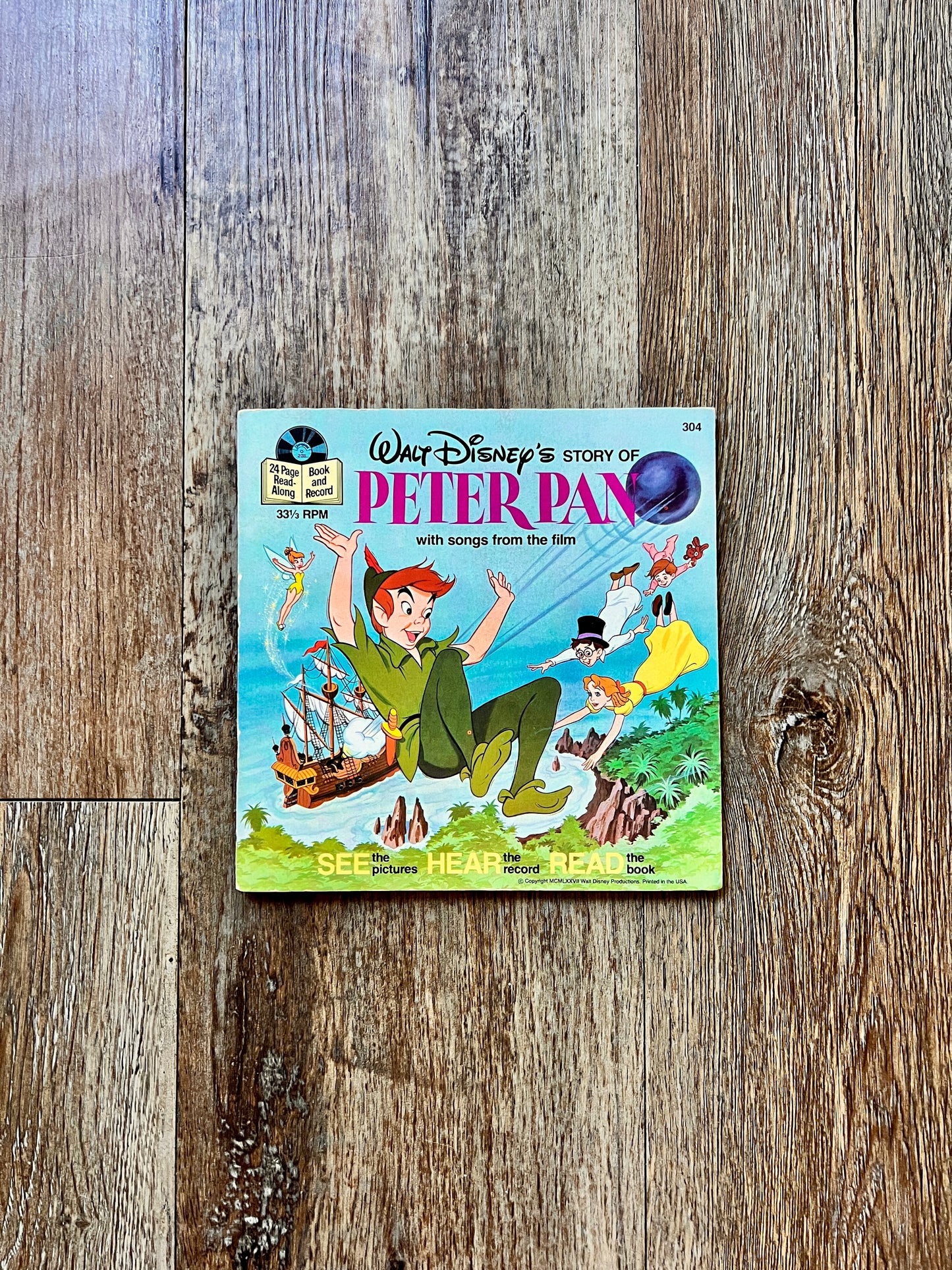 749 -The Story of Peter Pan Vinyl Record 45