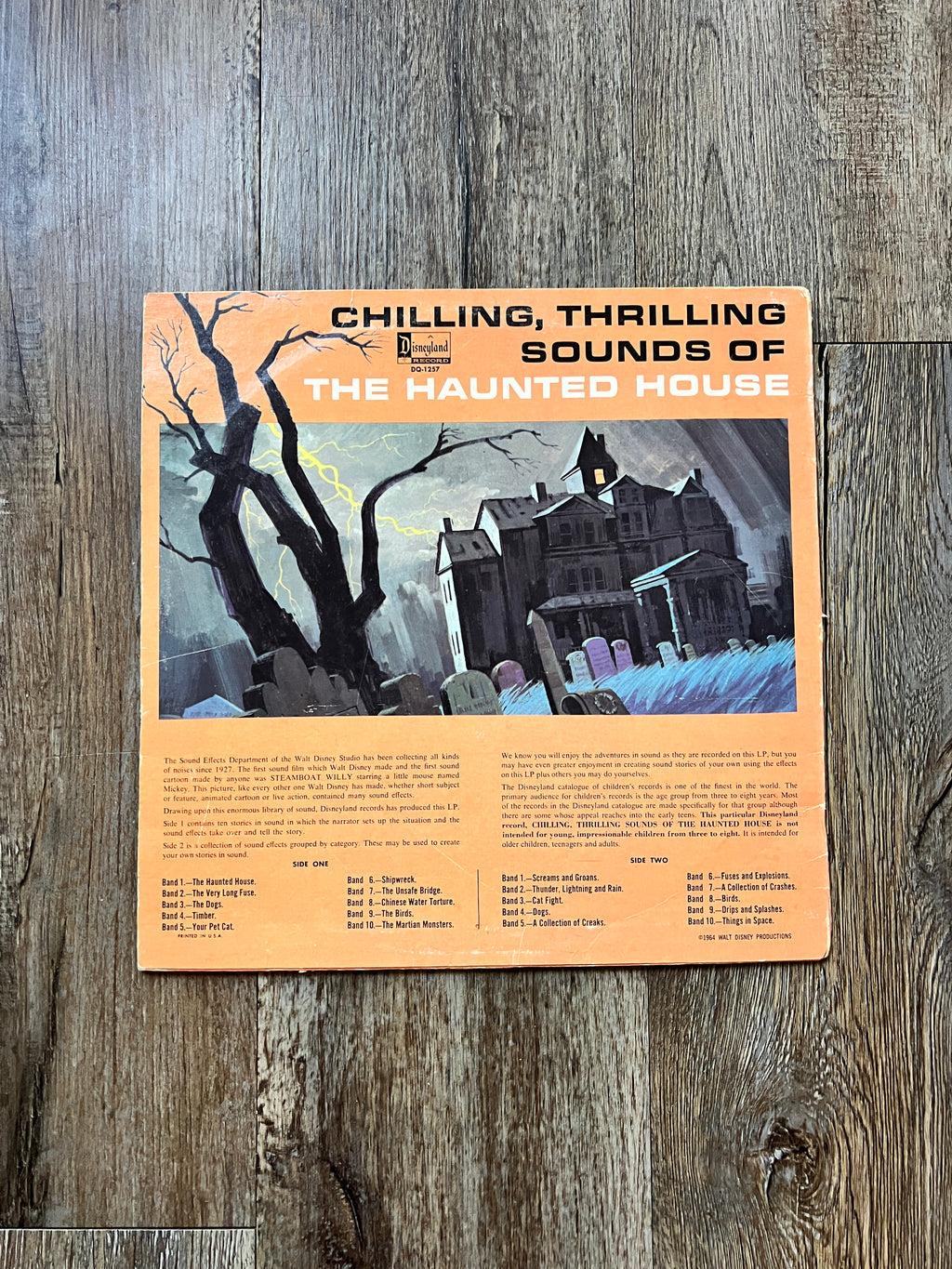 838 -Chilling, Thrilling Sounds of The Haunted House Vinyl Record 33