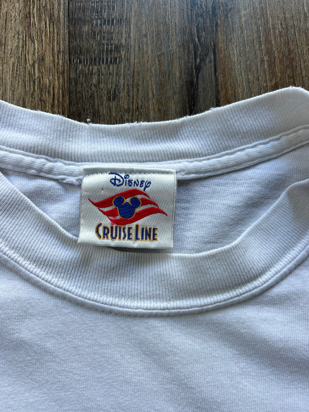 34 -White Disney Cruise Line Castaway Cay Bahamas DCL Tee SZ L