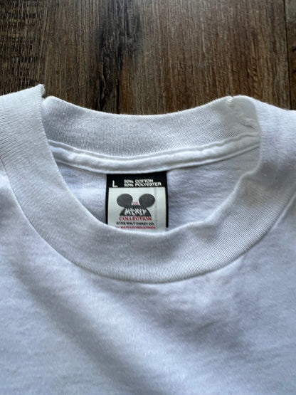 22 -White The Mickey Collection Ahoy! Mickey Shirt SZ L