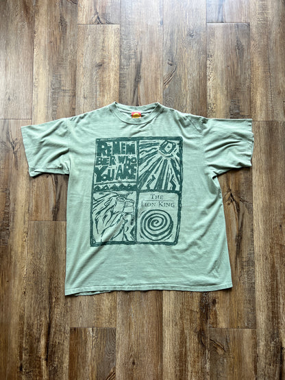 35 -Green The Lion King Remember Who You Are Tee SZ XL