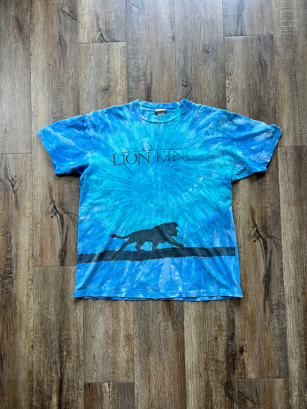 36 -Blue Tie-Dye The Lion King Promo Shirt SZ L