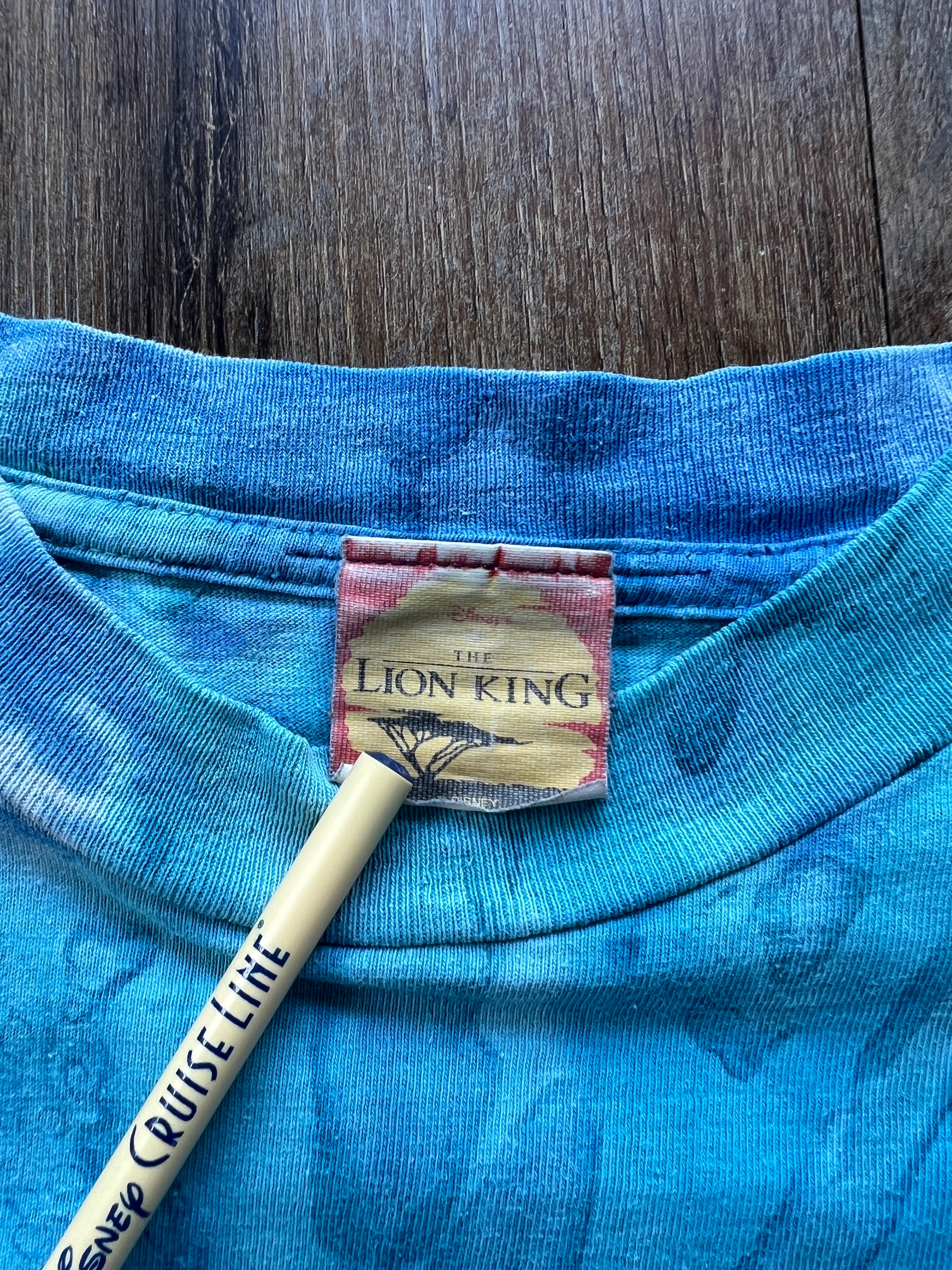 36 -Blue Tie-Dye The Lion King Promo Shirt SZ L