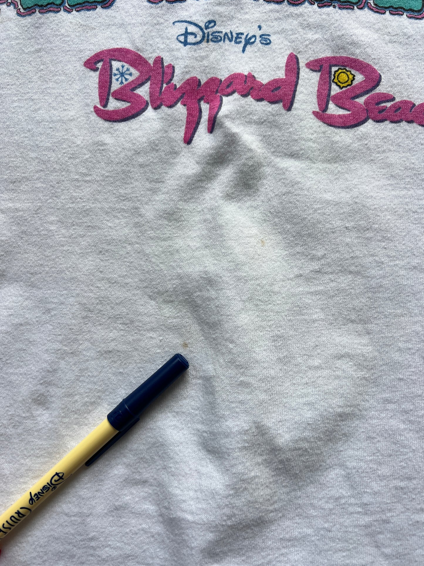 38 -White Mickey Designs Blizzard Beach Summit Plummit AAHHH! Shirt SZ XL