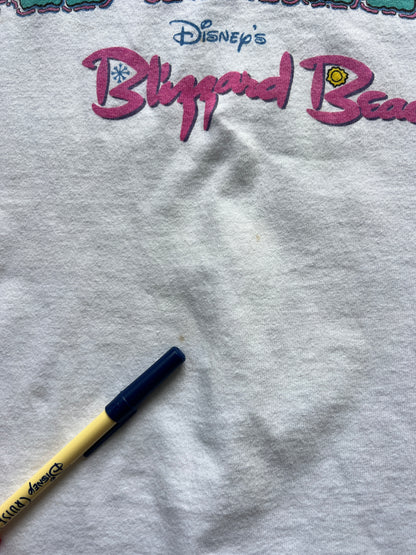 38 -White Mickey Designs Blizzard Beach Summit Plummit AAHHH! Shirt SZ XL