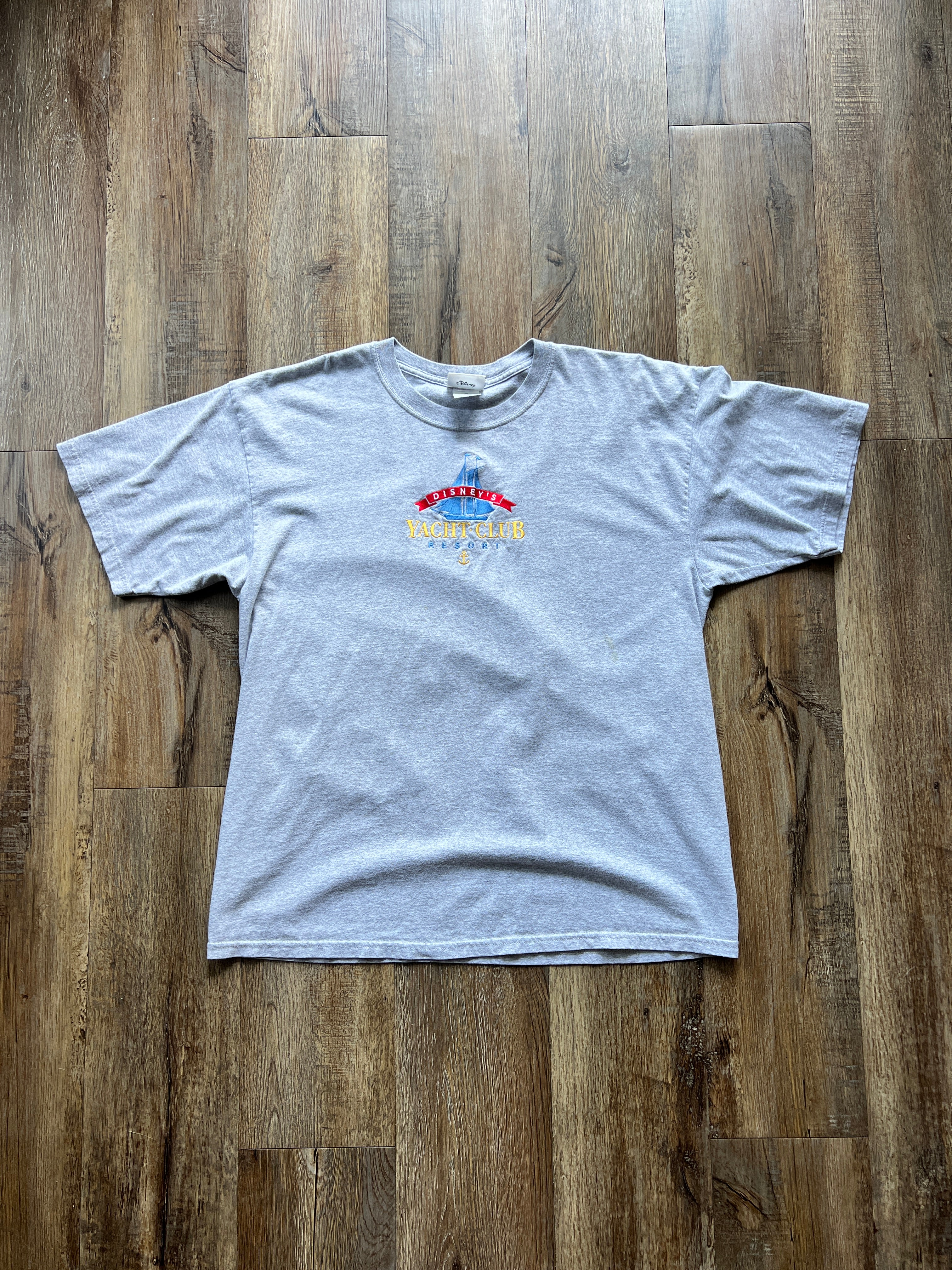 5 -Grey WDW Parks Yacht Club Shirt SZ XL