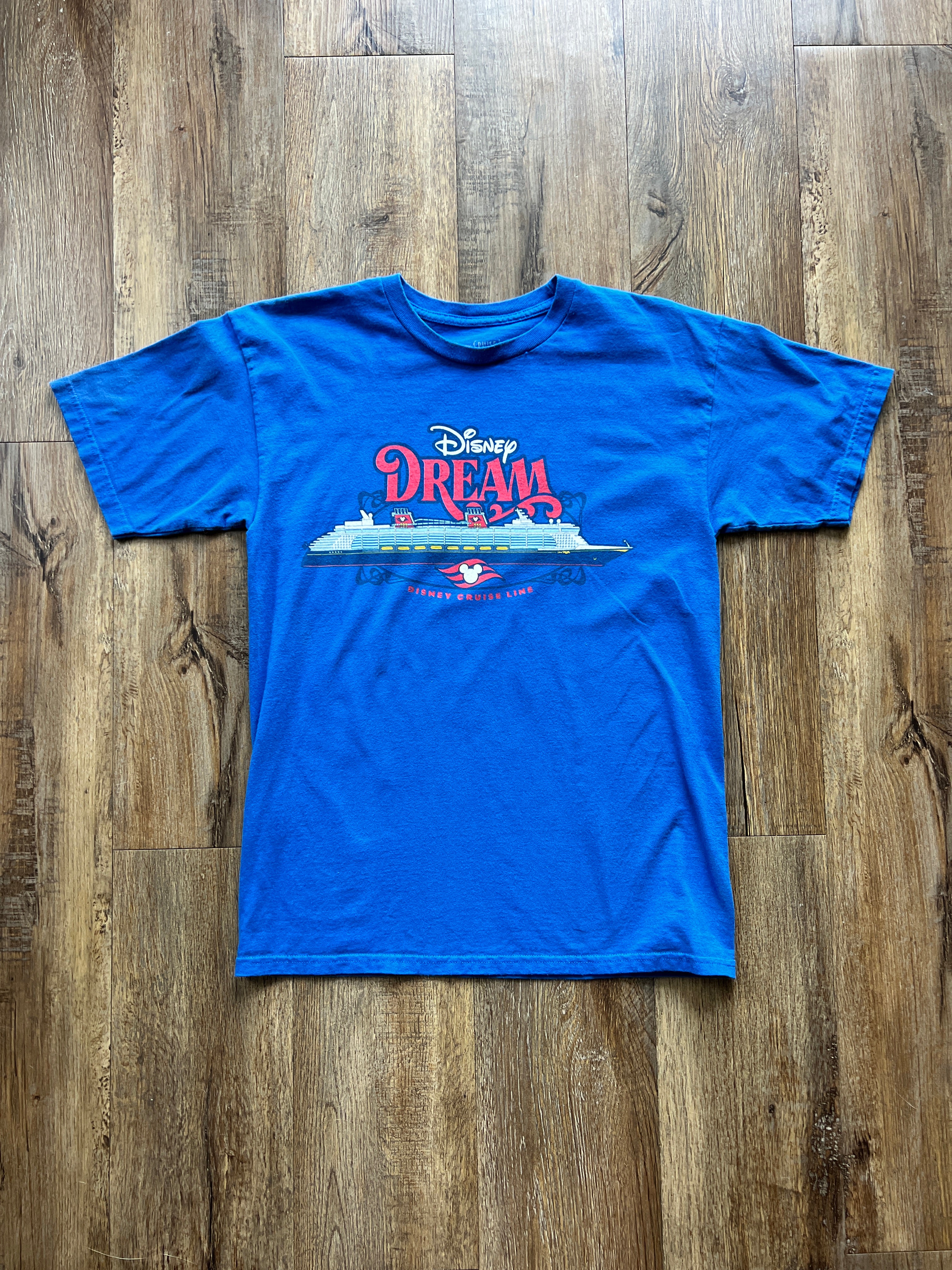40 - Blue Disney Cruise Line Disney Dream Itinerary Shirt SZ M