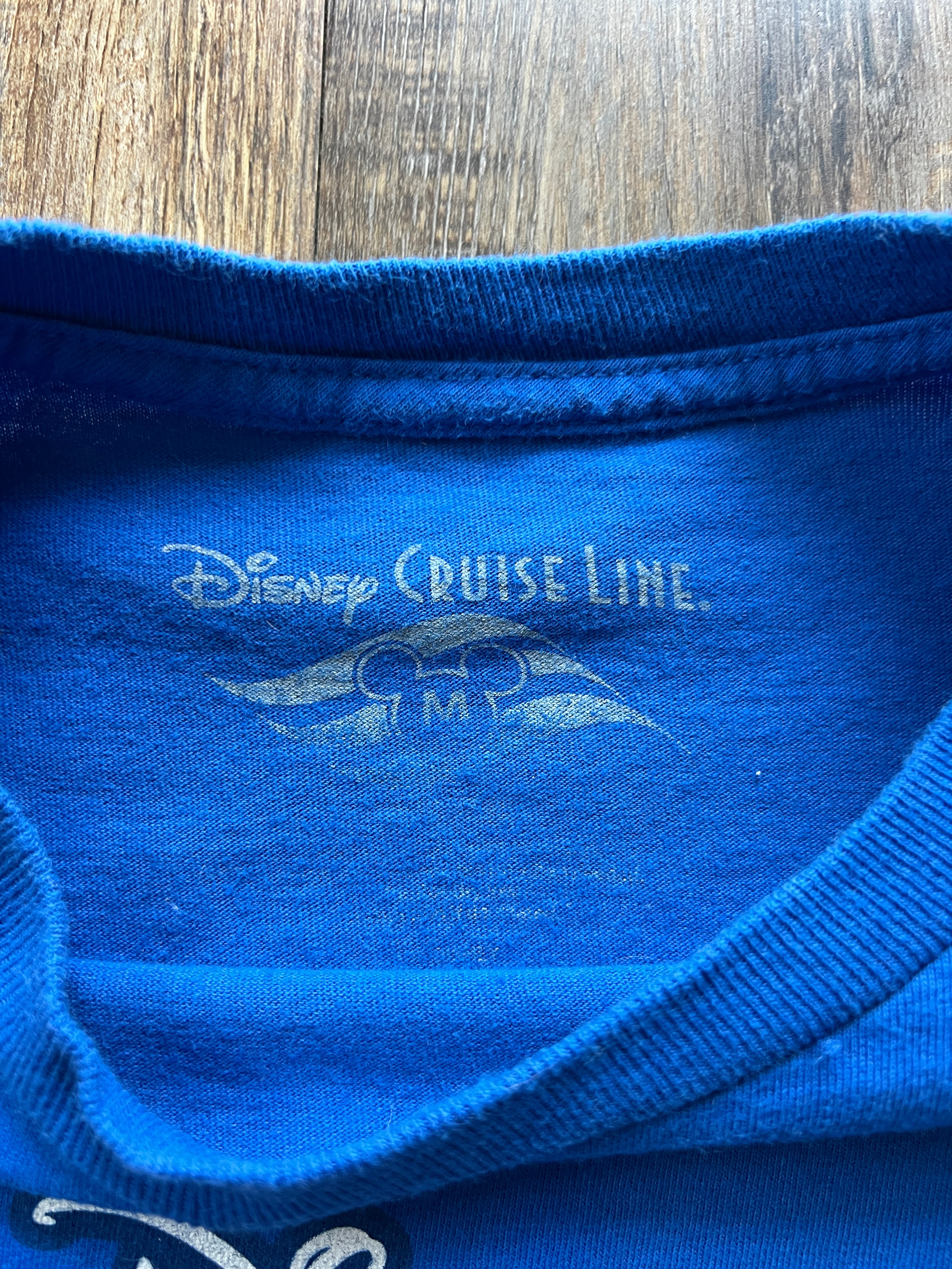 40 - Blue Disney Cruise Line Disney Dream Itinerary Shirt SZ M