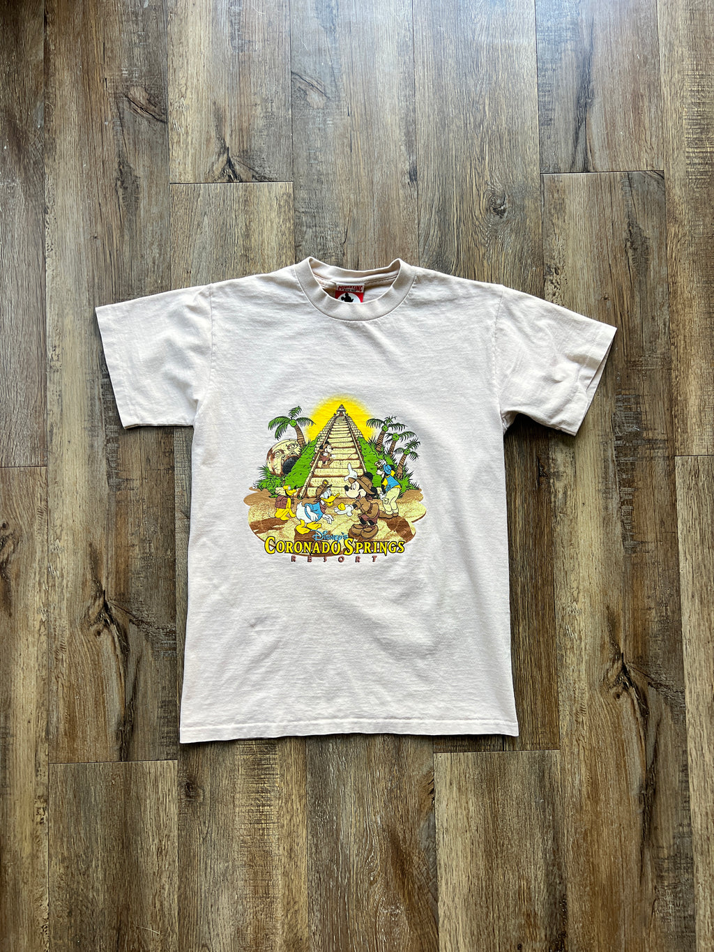 43 -Tan Mickey Inc Coronado Springs Resort Shirt SZ M