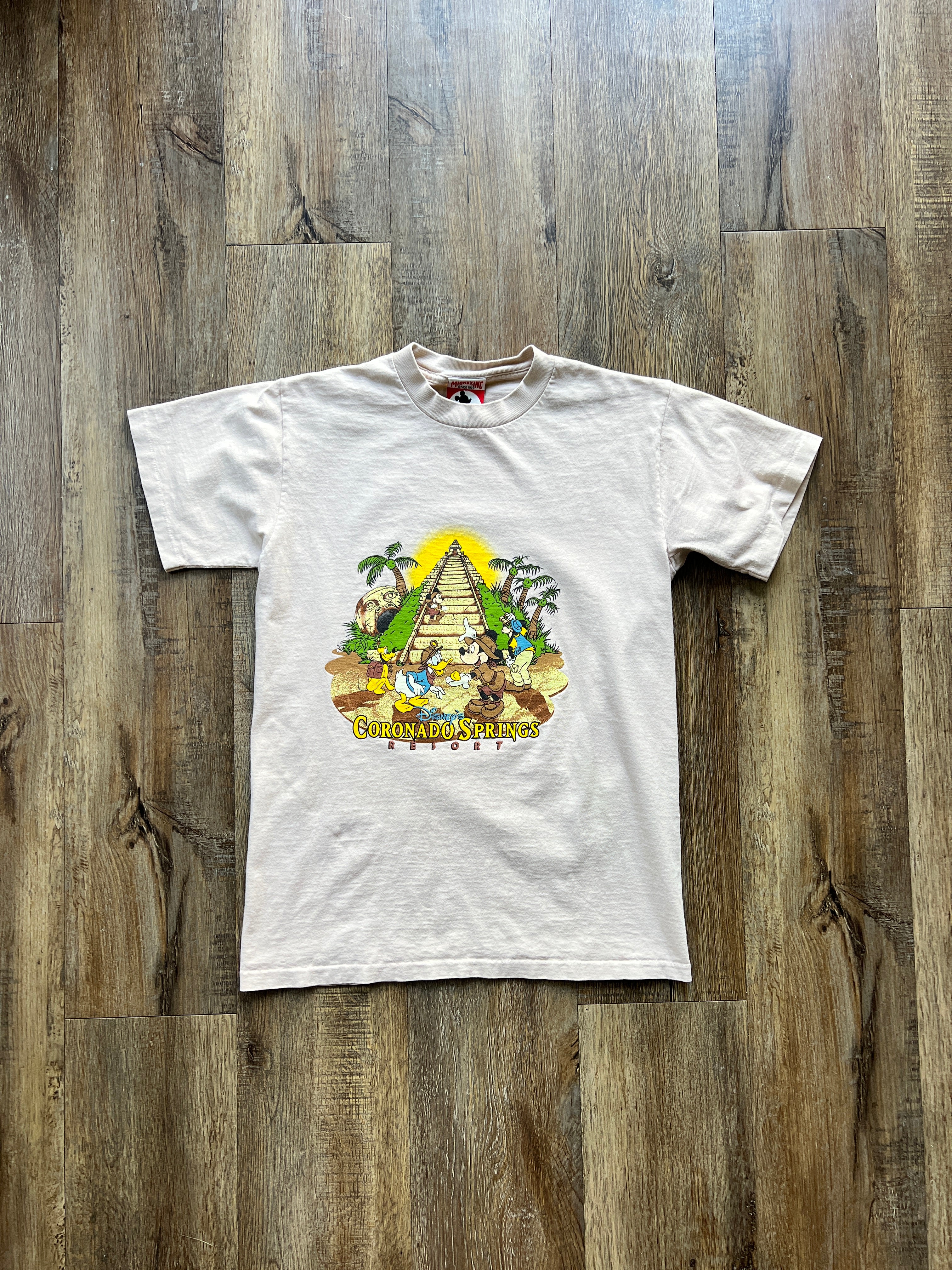 43 -Tan Mickey Inc Coronado Springs Resort Shirt SZ M
