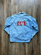 44 -Denim 101 Dalmatians Embroidered Button Up SZ M