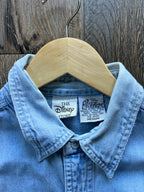 44 -Denim 101 Dalmatians Embroidered Button Up SZ M