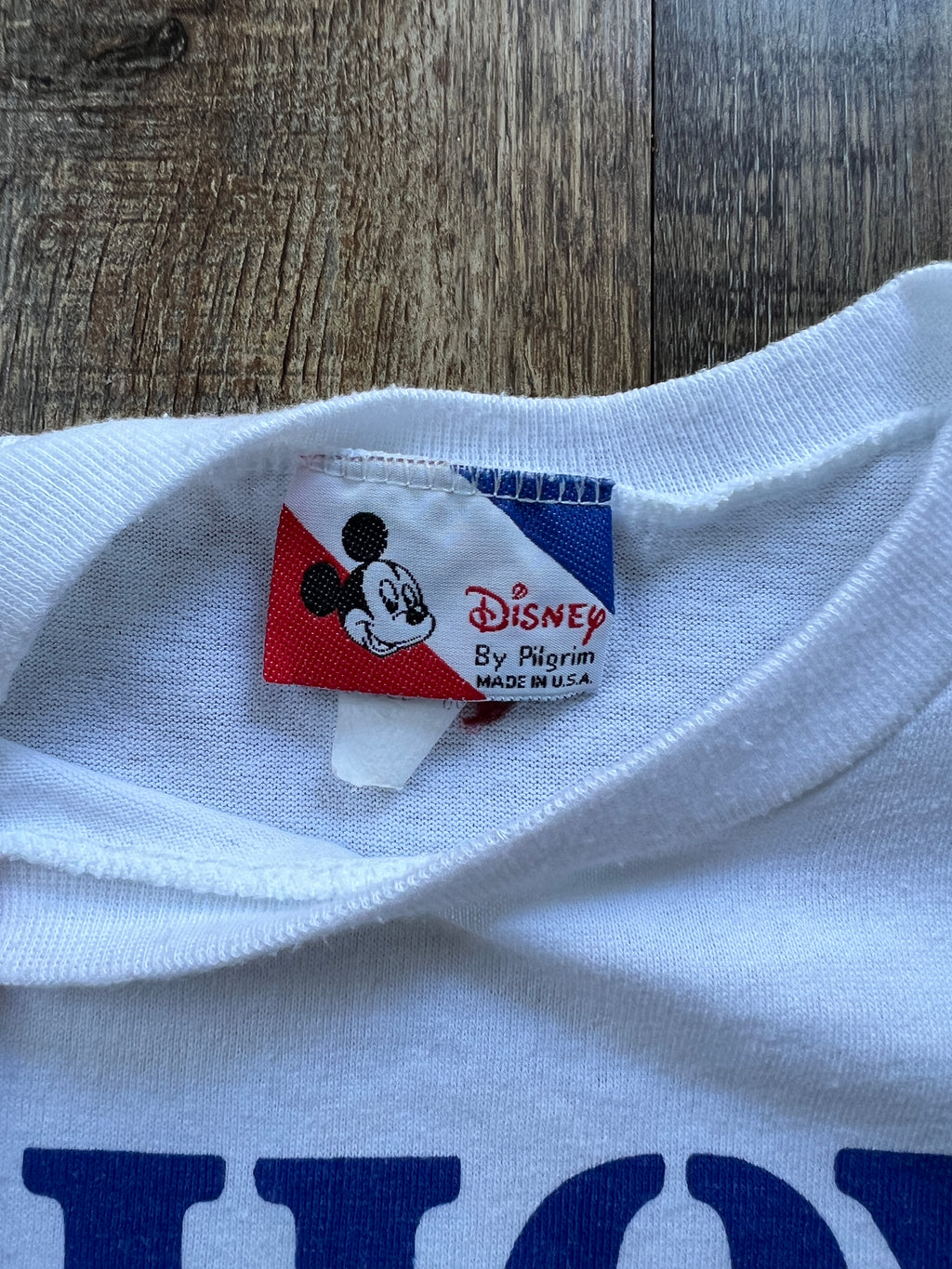 9 - KIDS White Disney by Pilgrim Ahoy! Mickey White Striped Shirt SZ L 14/16