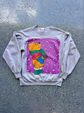 1480 - Grey WTP Snowfall Crewneck - L