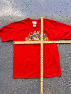 1481 - Red WDW Joy From The World Mickey & Friends Tee - YXL