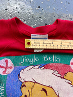 1482 - Red Winnie The Pooh Jingle Bells Crewneck - L
