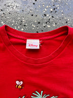 1483 - Red Hundred Acre Wood Wreath 'Tis the Season Tee - OSFA