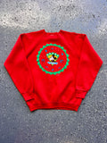 1485 - Red Happy Holidays Mickey Crewneck - XL