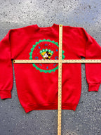 1485 - Red Happy Holidays Mickey Crewneck - XL