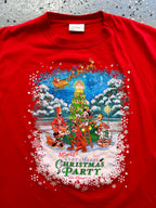 1486 - Red 2006 Mickey's Very Merry Christmas Party Tee - NT / L