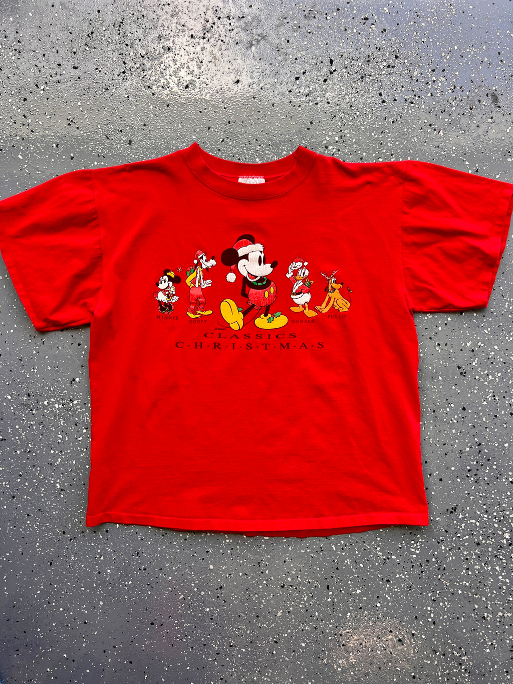 1487 - Red Fab 5 Classic Christmas Tee - XL