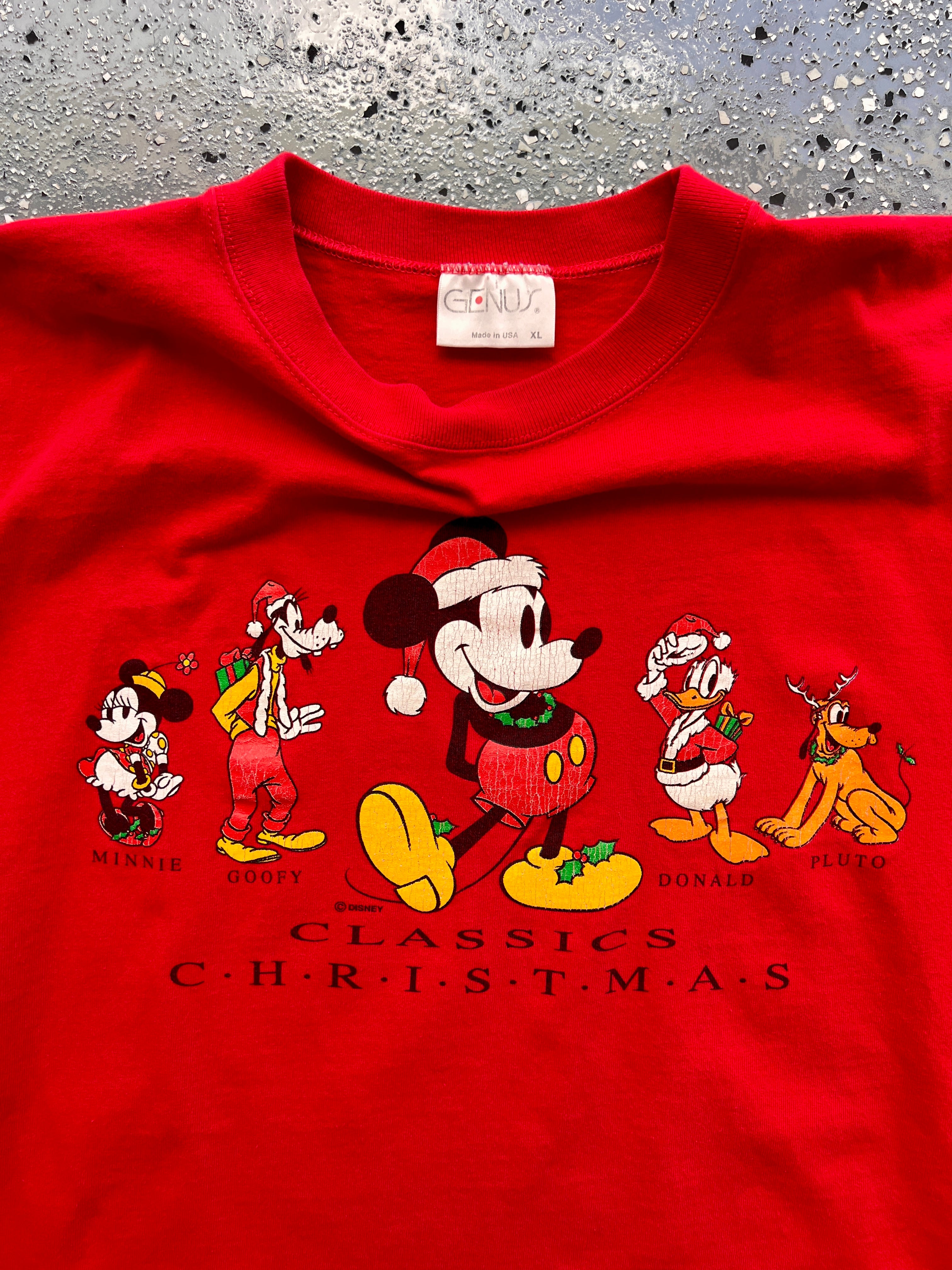 1487 - Red Fab 5 Classic Christmas Tee - XL