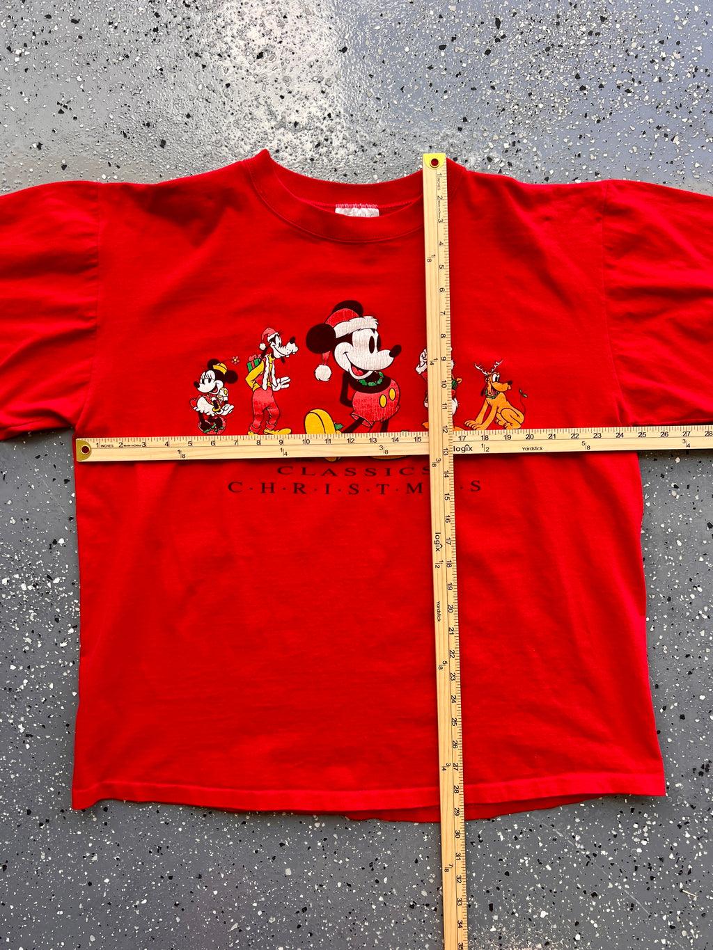 1487 - Red Fab 5 Classic Christmas Tee - XL