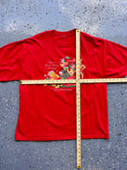 1490 - Red Winnie The Pooh Have A Beary Merry Holiday WDW Tee - NT / XL